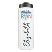 Custom RN Nurse Tumbler Gift for Nurse Graduation Thermosbeker (Voorkant)