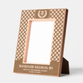 Custom RN Nursing School Graduation Plaid Pattern Gegraveerde Lijstjes (Links)