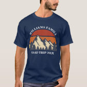 Custom Road Trip Berg Sunset Familie Reünie T-shirt (Voorkant)