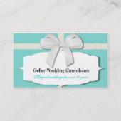 Custom Robin Egg Blue Visitekaartjes (Achterkant)