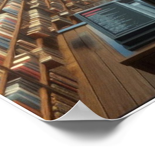 Custom Robot Librarian Wall Poster (Hoek)