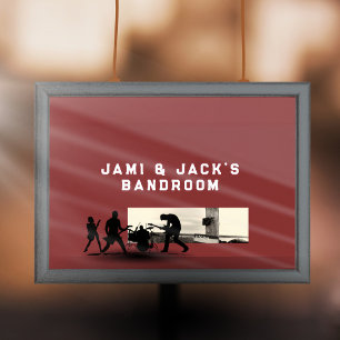 Custom Rock Band Room   Music Studio Poster Sign