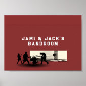 Custom Rock Band Room | Music Studio Poster Sign (Voorkant)