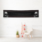 Custom Rock Band Skull Heavy Metal Music Festival Spandoek (Insitu)