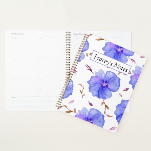 Custom Rock Roos Waterverf Bloemenplanner Planner (Display)