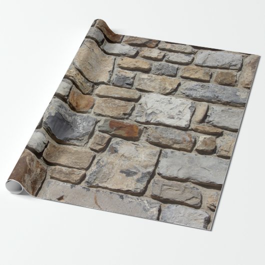 Custom Rock Wall Cadeaupapier (Uitgerold)