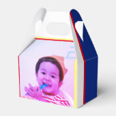 Custom Rocket Mission Smile Foto Verjaardag Bedankdoosjes (Voorkant Zijde)