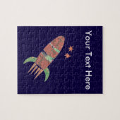 Custom Rocket Puzzle Legpuzzel (Horizontaal)