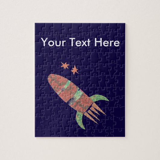 Custom Rocket Puzzle Legpuzzel (Verticaal)