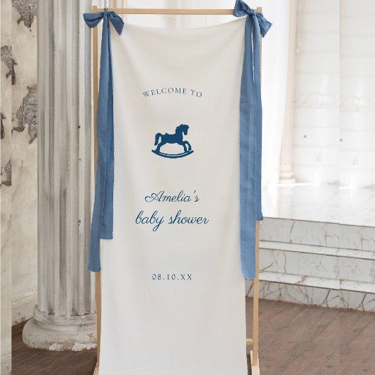 Custom Rocking Horse baby shower Spandoek