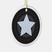Custom Roller Derby Jammer Star Keramisch Ornament (Rechts)