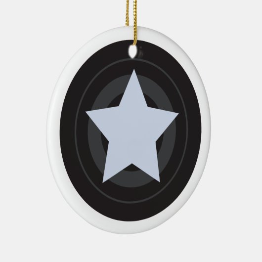 Custom Roller Derby Jammer Star Keramisch Ornament (Rechts)