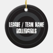 Custom Roller Derby Jammer Star Keramisch Ornament (Achterkant)