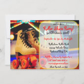 Custom Roller Schaats Party nodigt uit Kaart (Voorkant)
