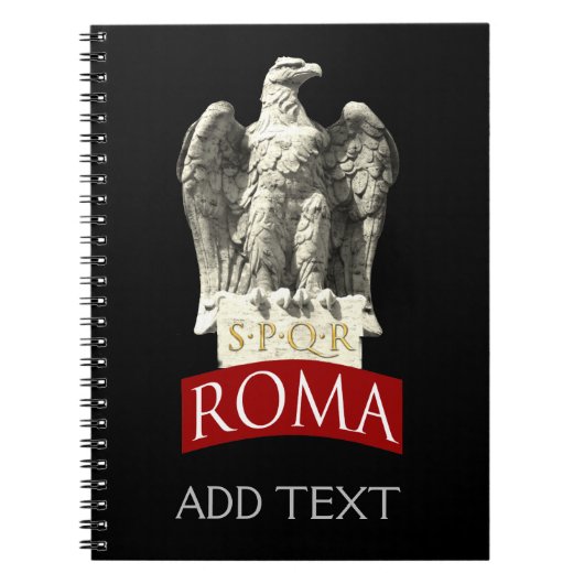 Custom Roman Eagle Notitieboek (Voorkant)