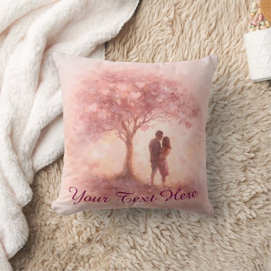 Custom Romantic Couple Throw Pillow Kussen (Deken)