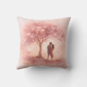 Custom Romantic Couple Throw Pillow Kussen (Achterkant)