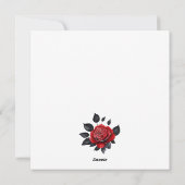 Custom Romantic Roses and Hearts Valentine's Day Feestdagenkaart (Achterkant)