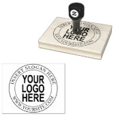 Custom Ronde Bedrijf Logo Rubber Stamp Rubberstempel (Gestempeld)