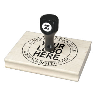 Custom Ronde Bedrijf Logo Rubber Stamp Rubberstempel