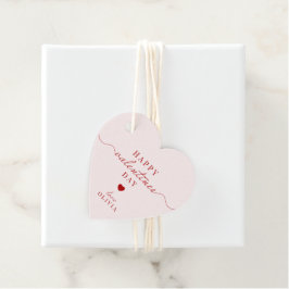 Custom rood roze eenvoudige VALENTIJN'S DAY cadeau Bedankjes Labels
