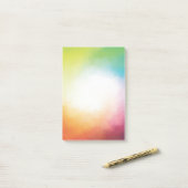 Custom Rood Sinaasappel Geel Blauw Paarse Groene K Post-it® Notes (Op bureau)