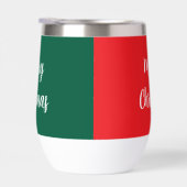Custom Rood Wit Groen Typografie Vrolijk Kerstmis (Rechts)
