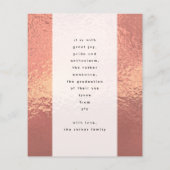 Custom Roos Gold Foil Nick Naam AFSTUDEERDER Fotok (Achterkant)