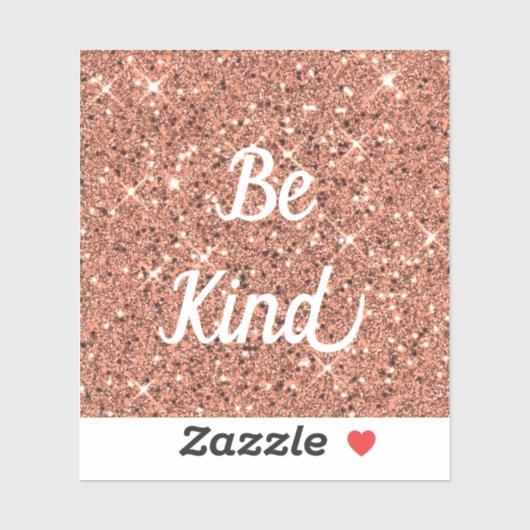 Custom Roos Gold Sparkle Glitter Cut Vinyl Sticker (Vel)