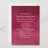 Custom Rosh Hashanah Celebration Party Kaart (Achterkant)