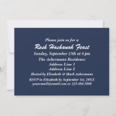 Custom Rosh Hashanah Celebration Party Kaart (Achterkant)