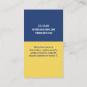 Custom Rosie The Riveter Feminist bold grappige st Visitekaartje (Achterkant)