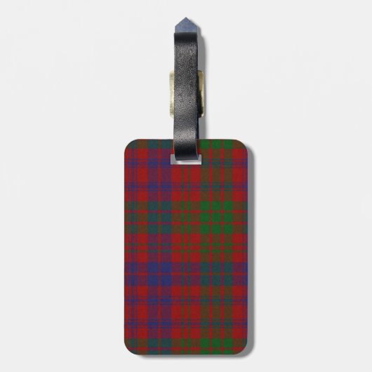 Custom Ross Tartan Pset Bagagelabel (Achterkant verticaal)