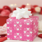 Custom Rosy Pink XOXO Paar bruiloft, Jubileum Cadeaupapier