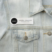 Custom Round Company Business Logo-logo Naamplaatje (In situ)