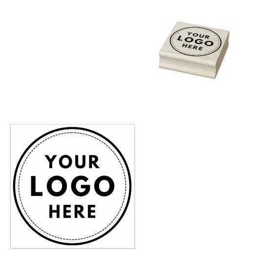 Custom Round Logo Business Company Rubberstempel (Gestempeld)
