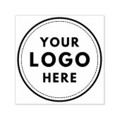 Custom Round Logo Business Company Zelfinktende Stempel (Design)