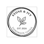 Custom Round Logo Rubber Stamp Rubberstempel (Afrduk)