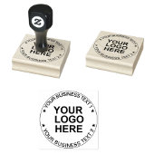Custom Round Logo Stamp. Modern Business Text Seal Rubberstempel