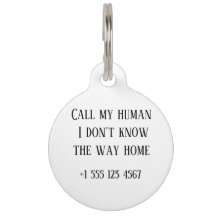 Custom Round Pet Tag – Humor & Veiligheid