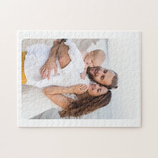 Custom Rounded Corner Photo Family Legpuzzel (Horizontaal)