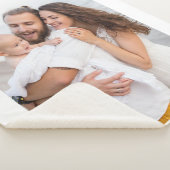 Custom Rounded Corner Photo Family Sherpa Deken (3/4)