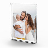 Custom Rounded Corners Photo Family Glass Block Fotoblokken (Rechts)