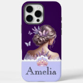 Custom Royal Lavender Butterfly Case for iPhone 11 (Achterkant)