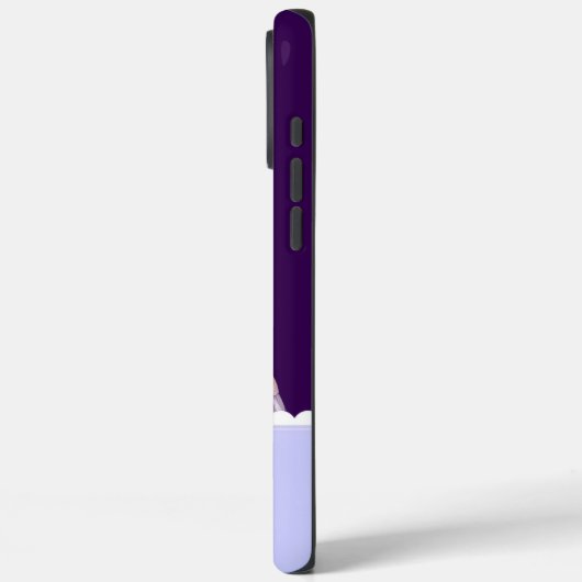 Custom Royal Lavender Butterfly Case for iPhone 11 (Achterkant / Links)