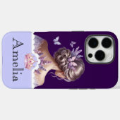 Custom Royal Lavender Butterfly Case for iPhone 11 (Achterkant (horizontaal))