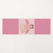 Custom roze Birthday Girl Chick Yoga Mat (Voorkant (horizontaal))