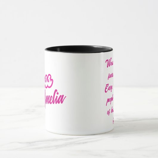 Custom Roze Doll Boss Girly Mok (Midden)