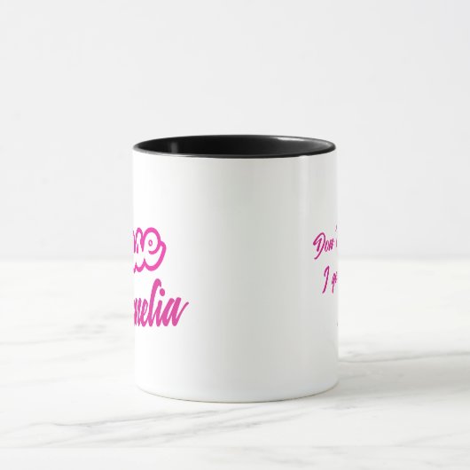 Custom Roze Doll Verpleegster Girly Mok (Midden)