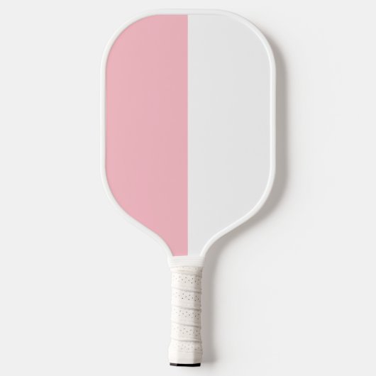 Custom Roze en Wit Pickleball Paddle (Achterkant)